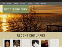 Tablet Screenshot of grays-funeral-home.com